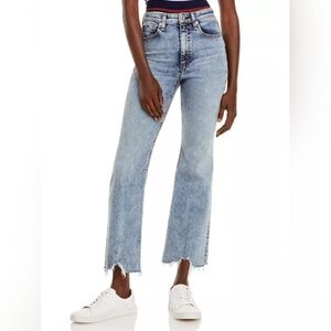 Rag & Bone Nina Ankle Flare Jeans in Birch Leaf. Size 29